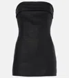 Faithfull Strapless Linen Top In Black
