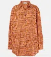 Faithfull Striped Cotton Poplin Shirt In Orme