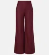 Faithfull Syna Linen Wide-leg Pants In Burgundy