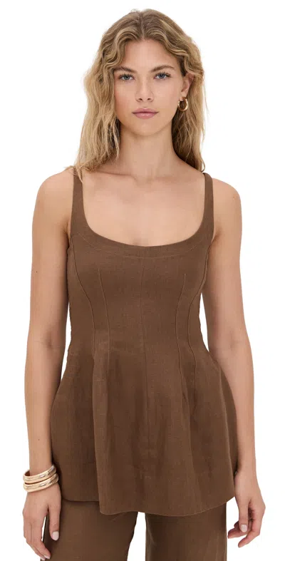 Faithfull Syna Top Clay In Brown