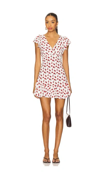 Faithfull The Brand Alba Mini Dress In Red