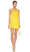 Faithfull The Brand Alboa Mini Dress In Yellow