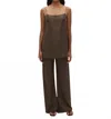 Faithfull The Brand Amalie Slip-style Top In Forest In Brown