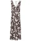 Faithfull The Brand Amiens Maxi Dress In Brown