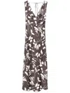 Faithfull The Brand Amiens Maxi Dress In Brown