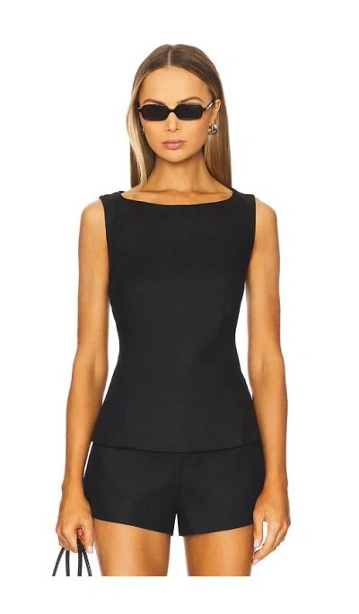 Faithfull The Brand Ana Top In 黑色