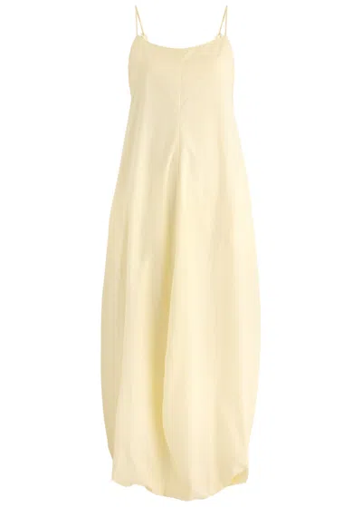 Faithfull The Brand Anais Cotton Maxi Dress In Yellow