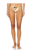 Faithfull The Brand Andez Bikini Bottom In Sassari & Terracotta
