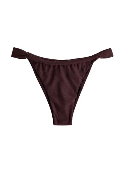 Faithfull The Brand Andez Bikini Briefs In Brown