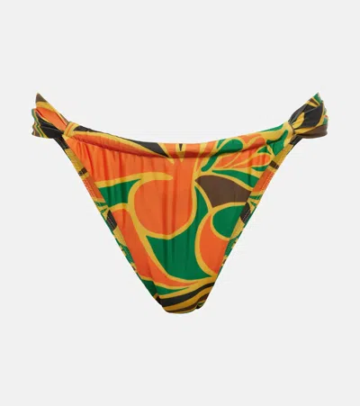 Faithfull The Brand Andez Printed Bikini Bottoms In Multicoloured