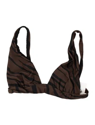 Pre-owned Faithfull The Brand Animal Print Top W/ Tags In Brown