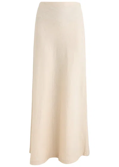 Faithfull The Brand Antibes Linen Maxi Skirt In Sand