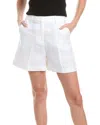 Faithfull The Brand Antibes High Waist Linen Shorts In White