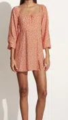 Faithfull The Brand Ballari Mini Dress In Orange