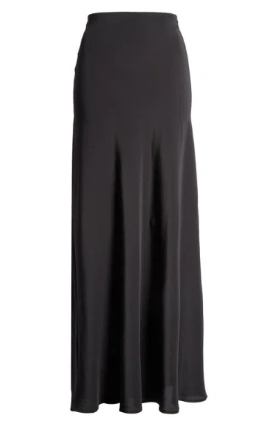 Faithfull The Brand Biarritz Silk Skirt In Black