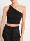 Faithfull The Brand Black Asymmetric Top In Black