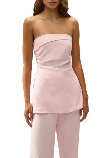 Faithfull The Brand Sofia Trouser In Palazzo In Pink