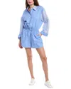 Faithfull The Brand Capaci Striped Cotton Romper In Blue