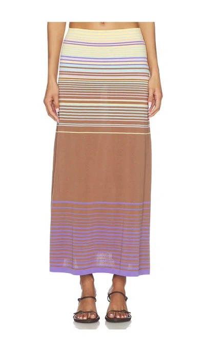 Faithfull The Brand Casia Maxi Skirt In Brown