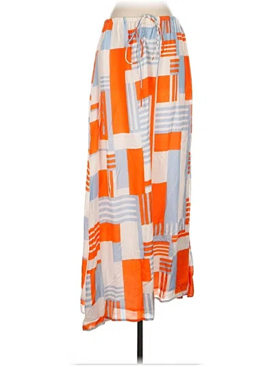 Faithfull The Brand Casual Skirt In Orange
