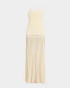 Faithfull The Brand Citara Knit Maxi Dress In Butter Stripe