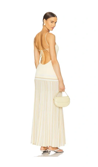 Faithfull The Brand Citara Maxi Dress In Butter Stripe
