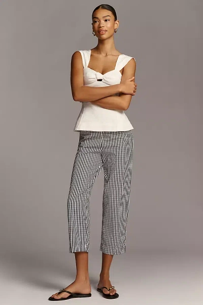Faithfull The Brand Claudine Crop Pants In Gray