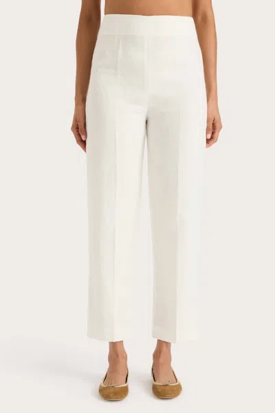 FAITHFULL THE BRAND CLAUDINE HIGH WAIST PANT IN WHITE