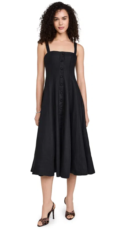 Faithfull The Brand Corbiere Dress Black