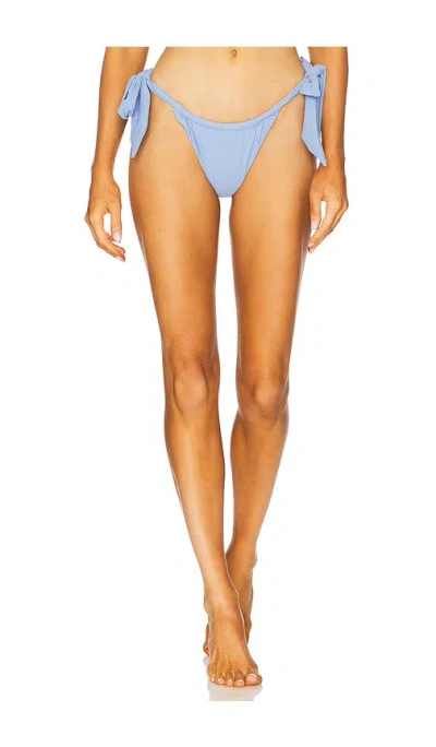 Faithfull The Brand Costa Bikini Bottoms In Blue