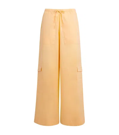Faithfull The Brand Cotton Mico Trousers In Yellow