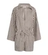 Faithfull The Brand Cotton Stripe Askel Playsuit In Black