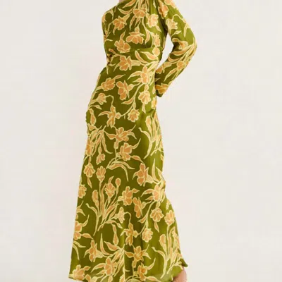 Faithfull The Brand Da Cova Maxi Dress In Faro Floral In Green