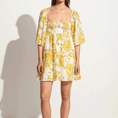 Faithfull The Brand Dallia Mini Dress In Yellow