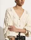 Faithfull The Brand Cardigan Dayana In White