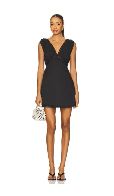 Faithfull The Brand Denise Mini Dress In Black