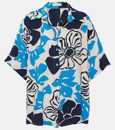 Faithfull The Brand Dreamland Floral Shirt In Blue