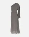 Faithfull The Brand Gino Silk Maxi Dress In Black