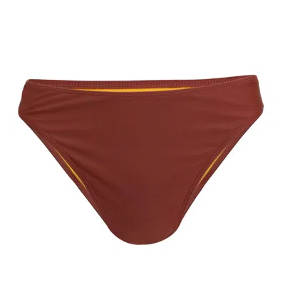 Faithfull The Brand Dylla Bikini Bottoms Clay In Brown