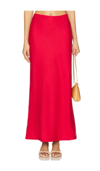 Faithfull The Brand Elise Skirt In 红色