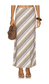 Faithfull The Brand Elise Skirt In Blue
