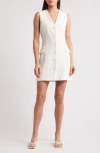 Faithfull The Brand Eloise Linen Minidress In White