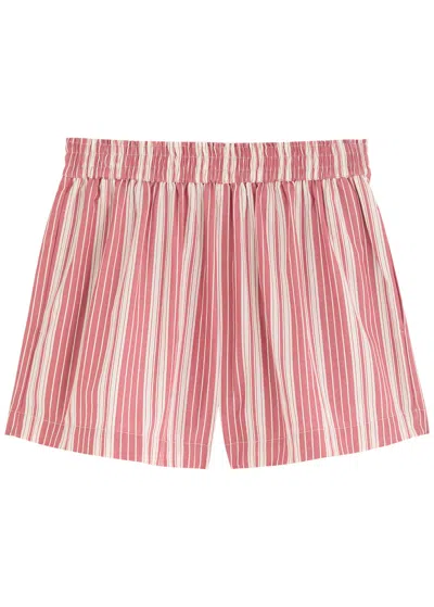 FAITHFULL THE BRAND FAITHFULL THE BRAND ELVA STRIPED COTTON-POPLIN SHORTS