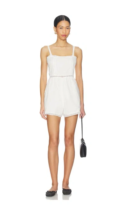 Faithfull The Brand Emilia Playsuit In White