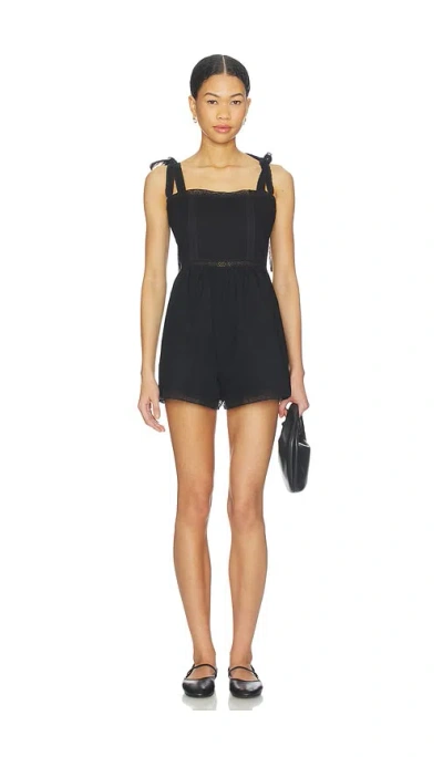 Faithfull The Brand Emilia Playsuit In Black