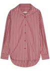 Faithfull The Brand En Vau Striped Cotton Shirt In White