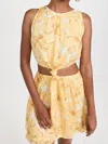 Faithfull The Brand Enditha Linen Mini Dress In Willa Floral Print