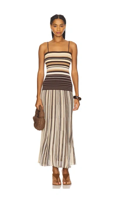 Faithfull The Brand Esenia Knit Dress In Burgundy