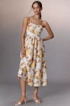 Faithfull The Brand Faithfull Lora Sleeveless Square-neck Midi Dress