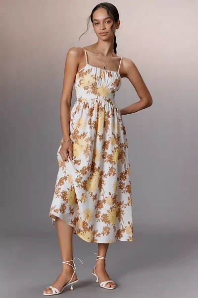Faithfull The Brand Faithfull Lora Sleeveless Square-neck Midi Dress